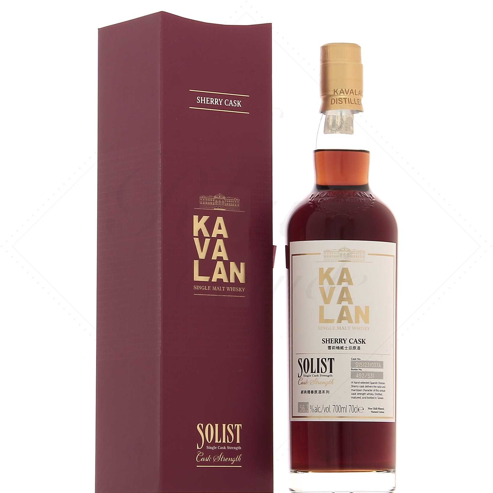 Kavalan Sherry Cask fût S151231037A 56,3°