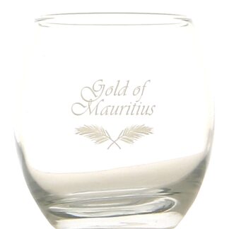 Verre sérigraphié Gold of Mauritius