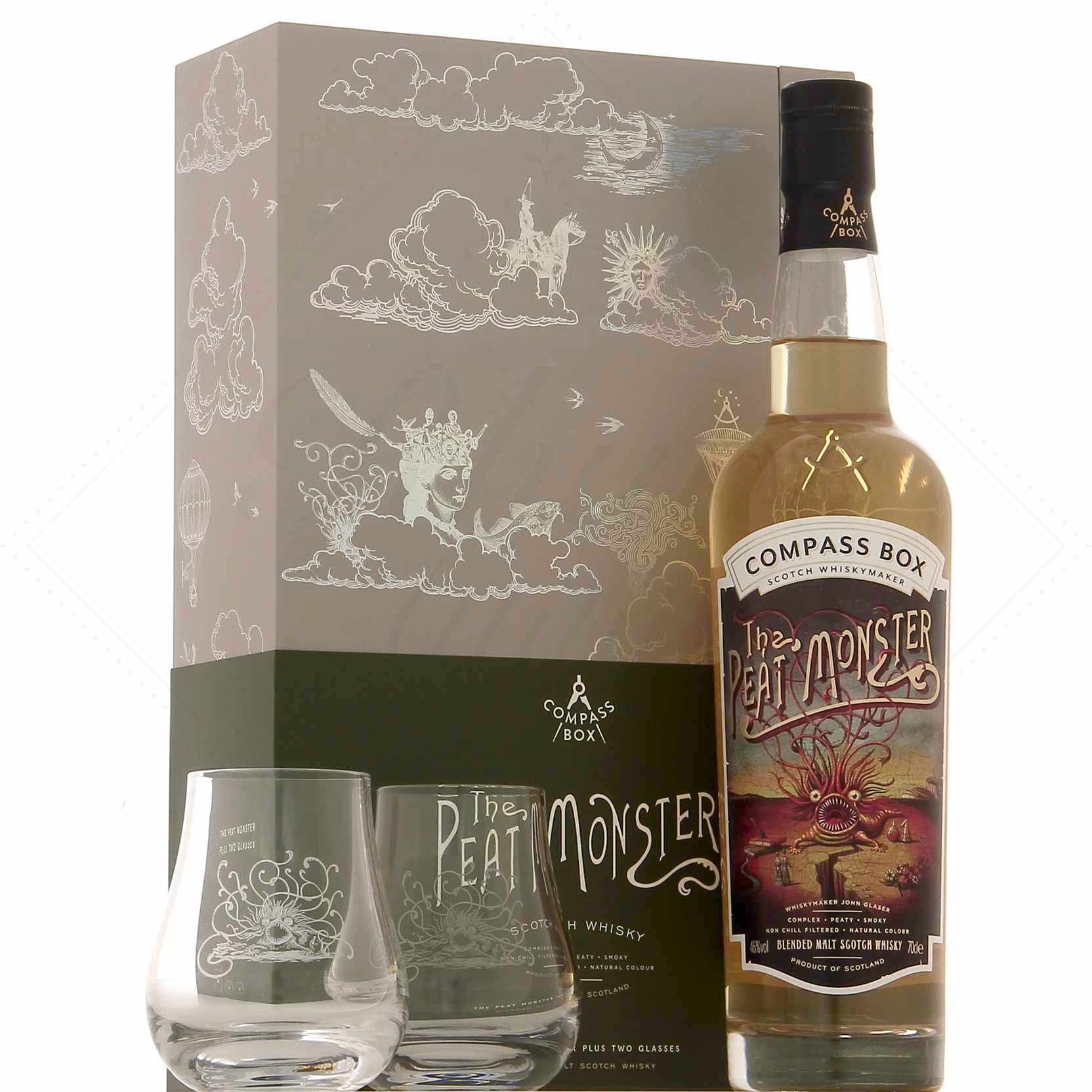 The Peat Monster Coffret 2 Verres 46°