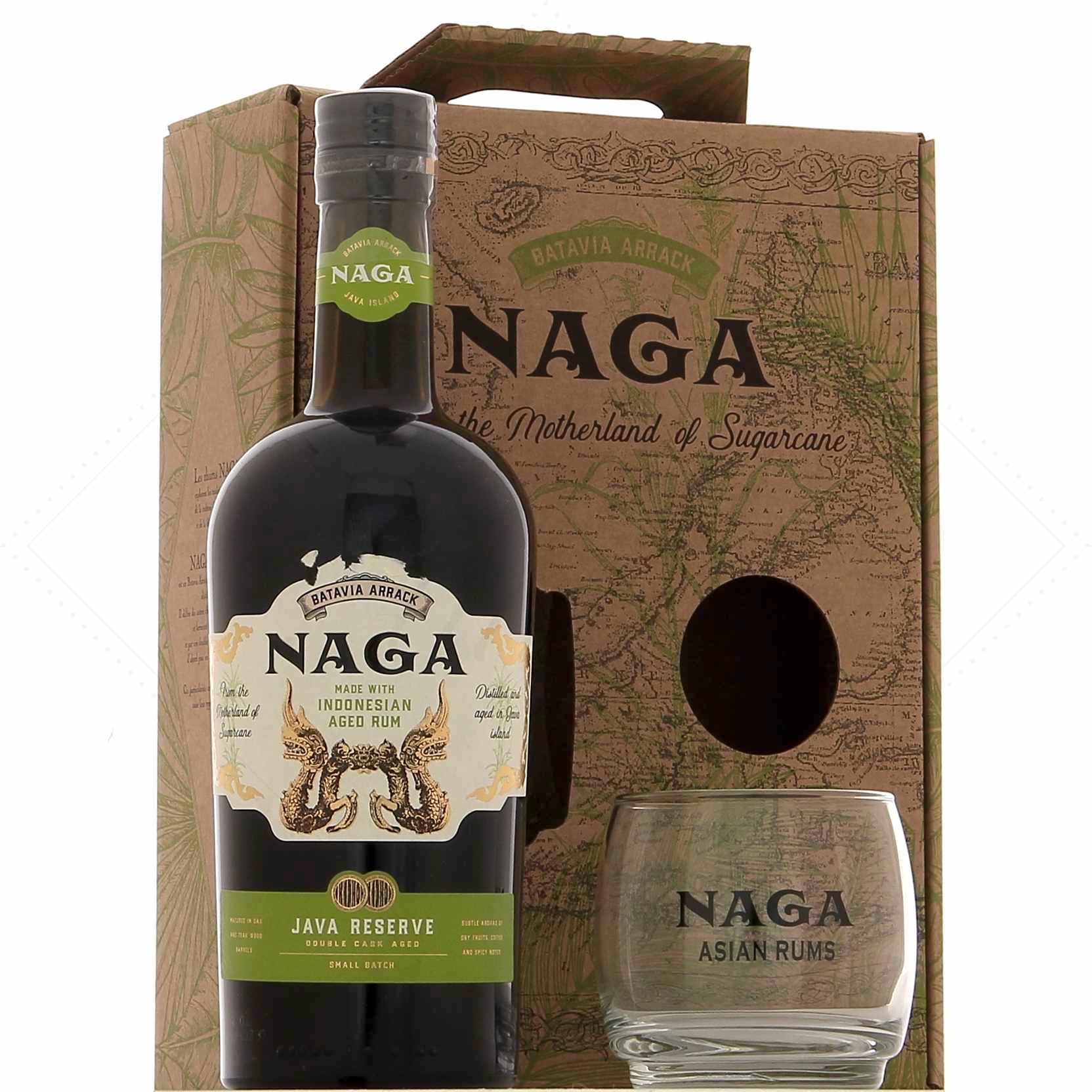 Naga Java Reserve 40° en coffret 1 verre