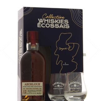 Coffret Aberlour 12 ans Non Chill Filtered + 2 verres 48°