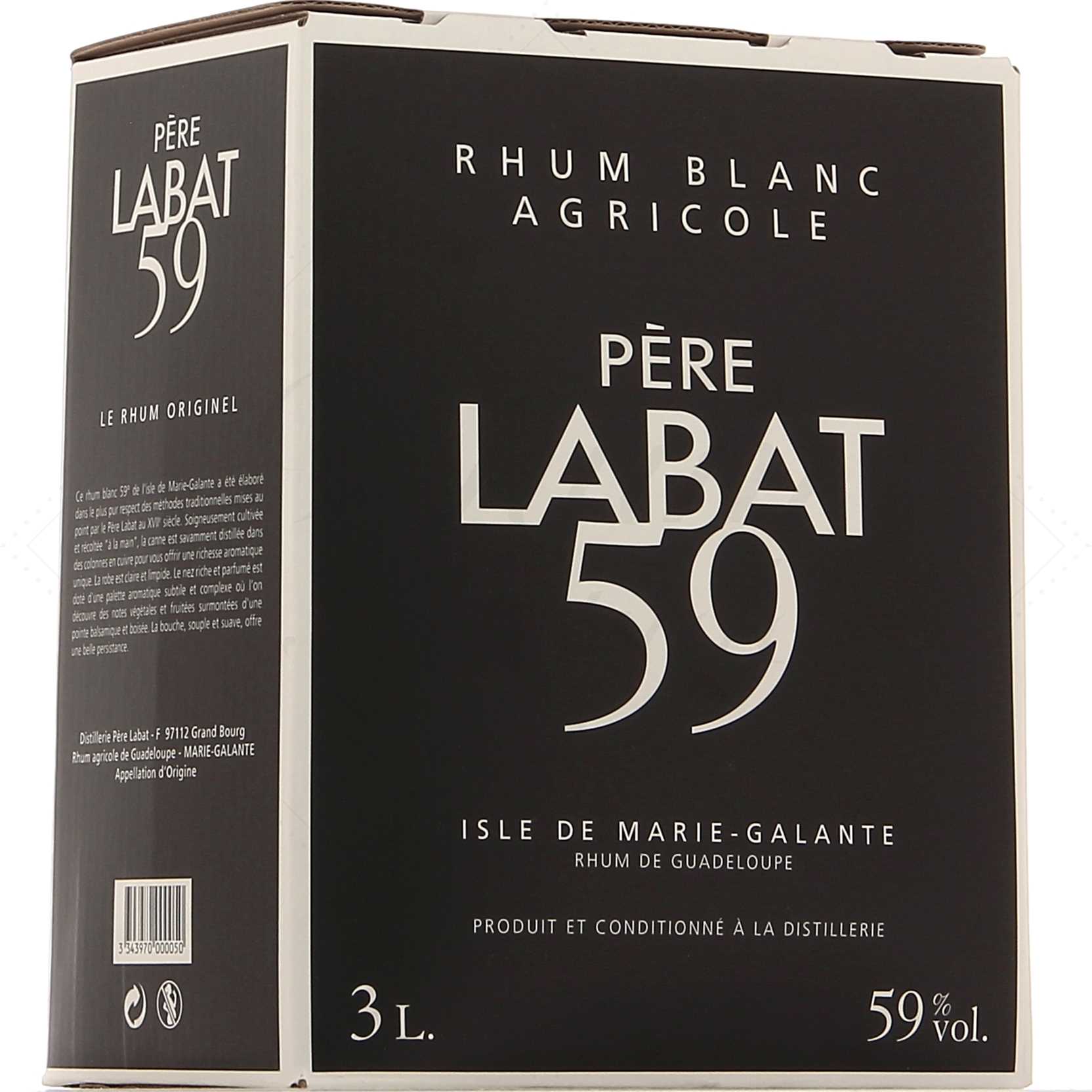 Rhum Père Labat 59° Cubi 3 litres