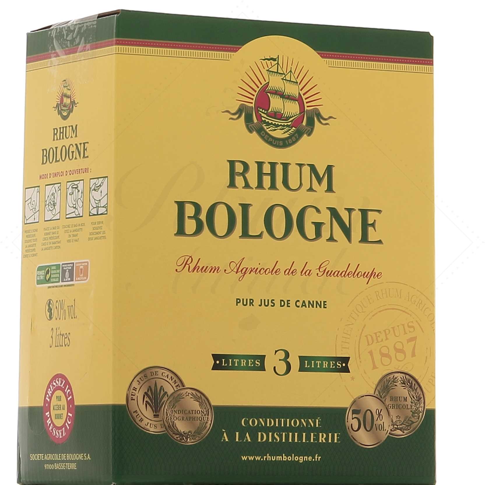 Bologne Blanc Cubi 3 litres 50°