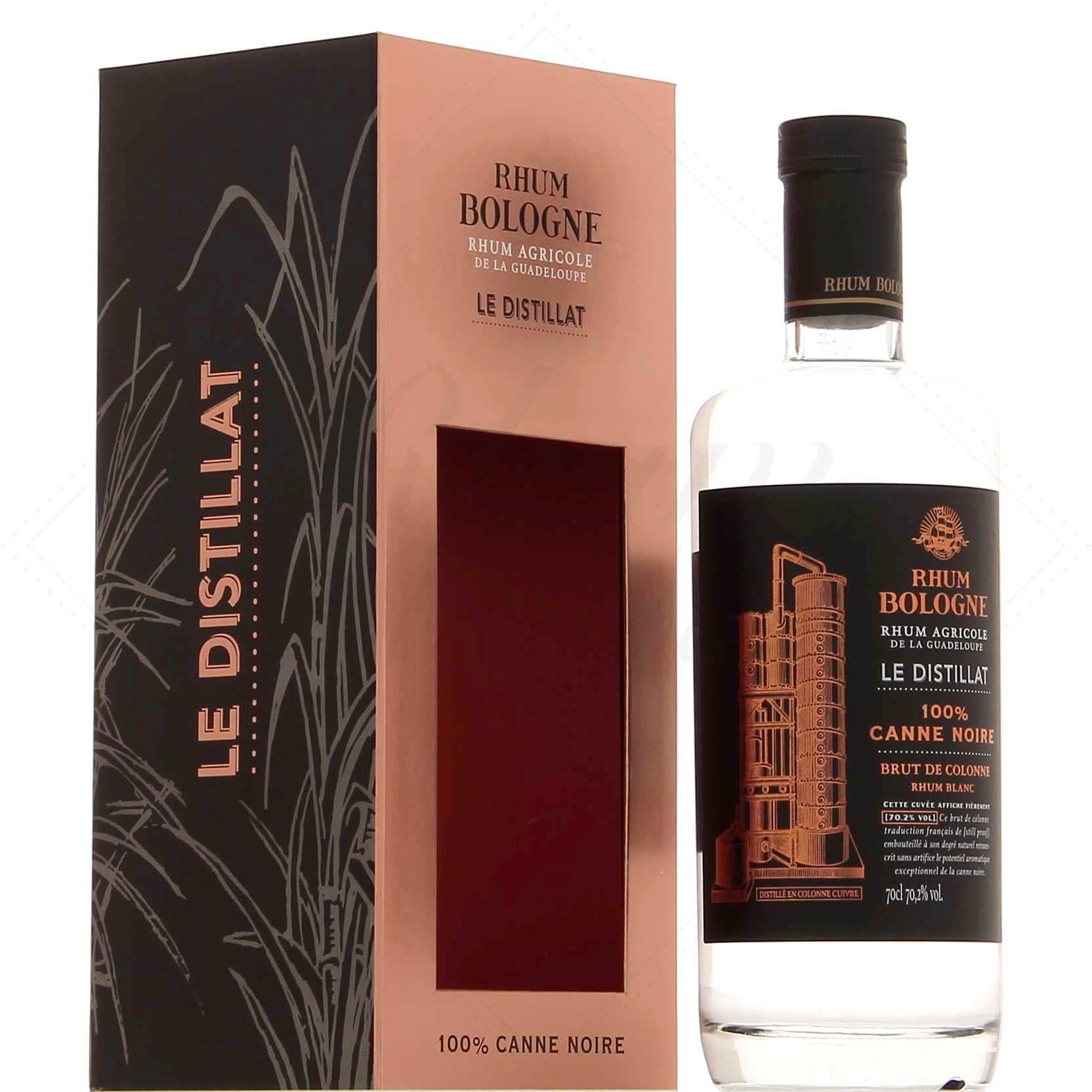 Bologne Le Distillat 100% Canne noire 70,2°