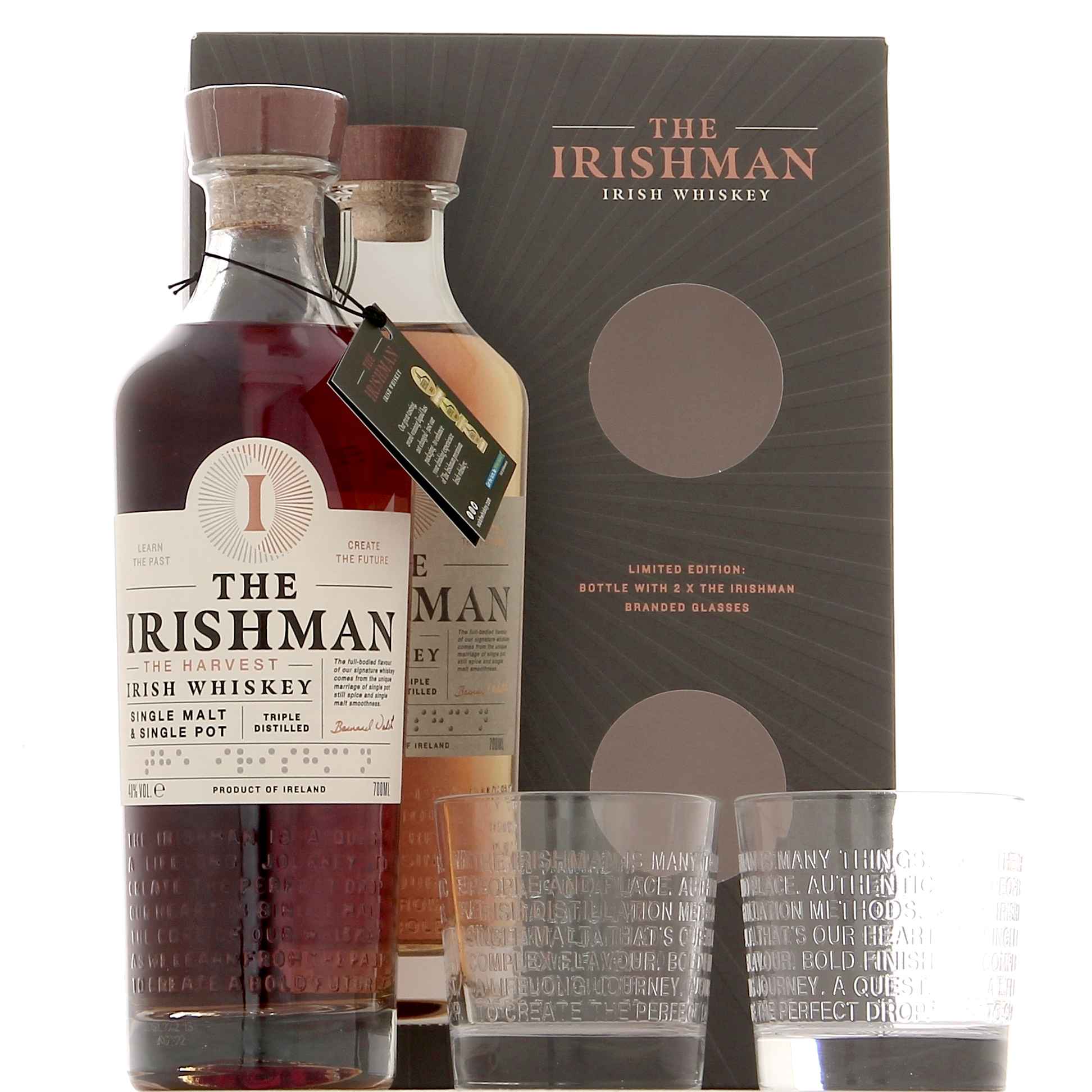 Irishman The Harvest 40° en coffret 2 verres
