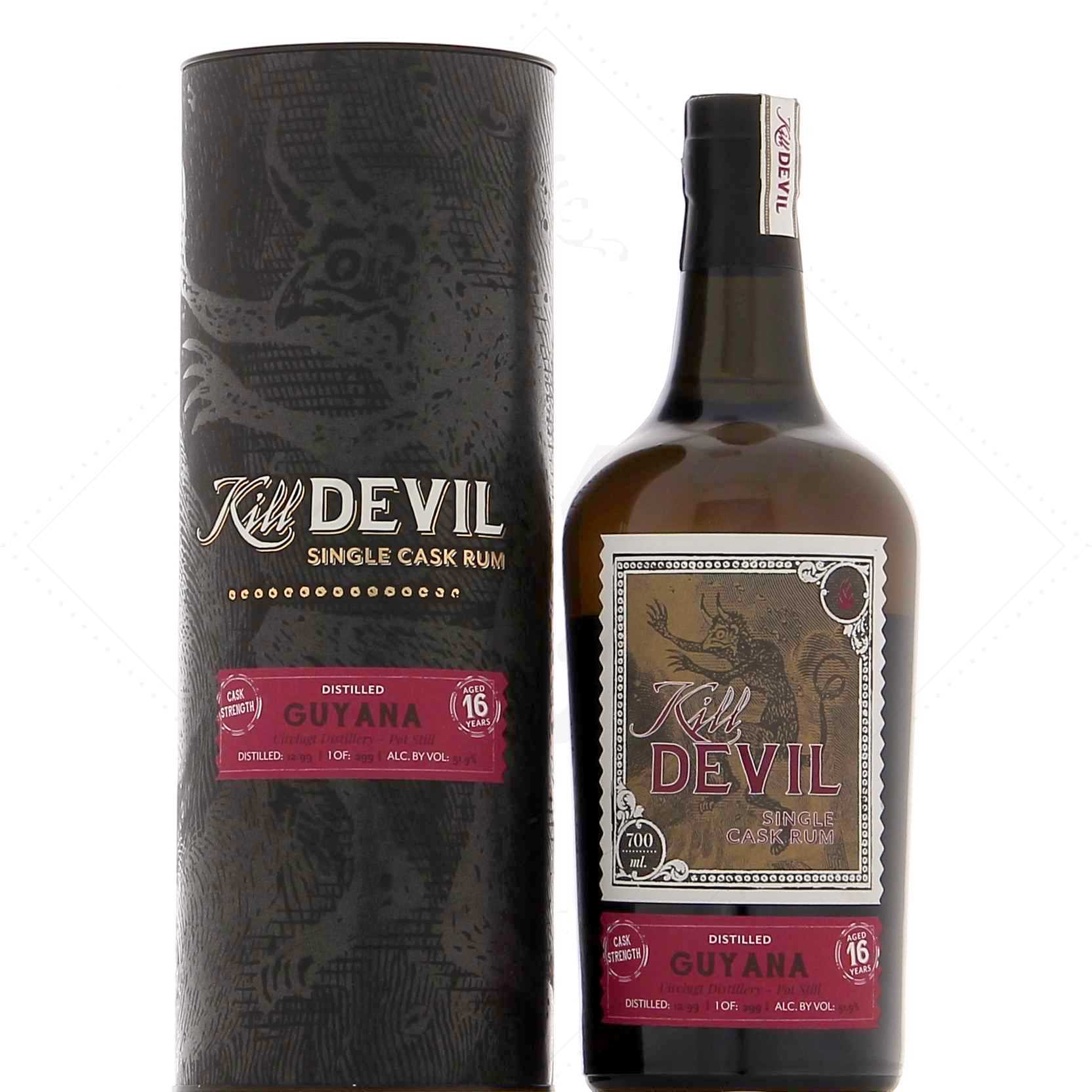Kill Devil Guyana 16 ans Single Cask 1999 51,9°