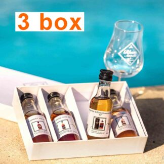 2 anciennes box de 4 rhums + 1 ancienne box de 5 rhums 40,8°