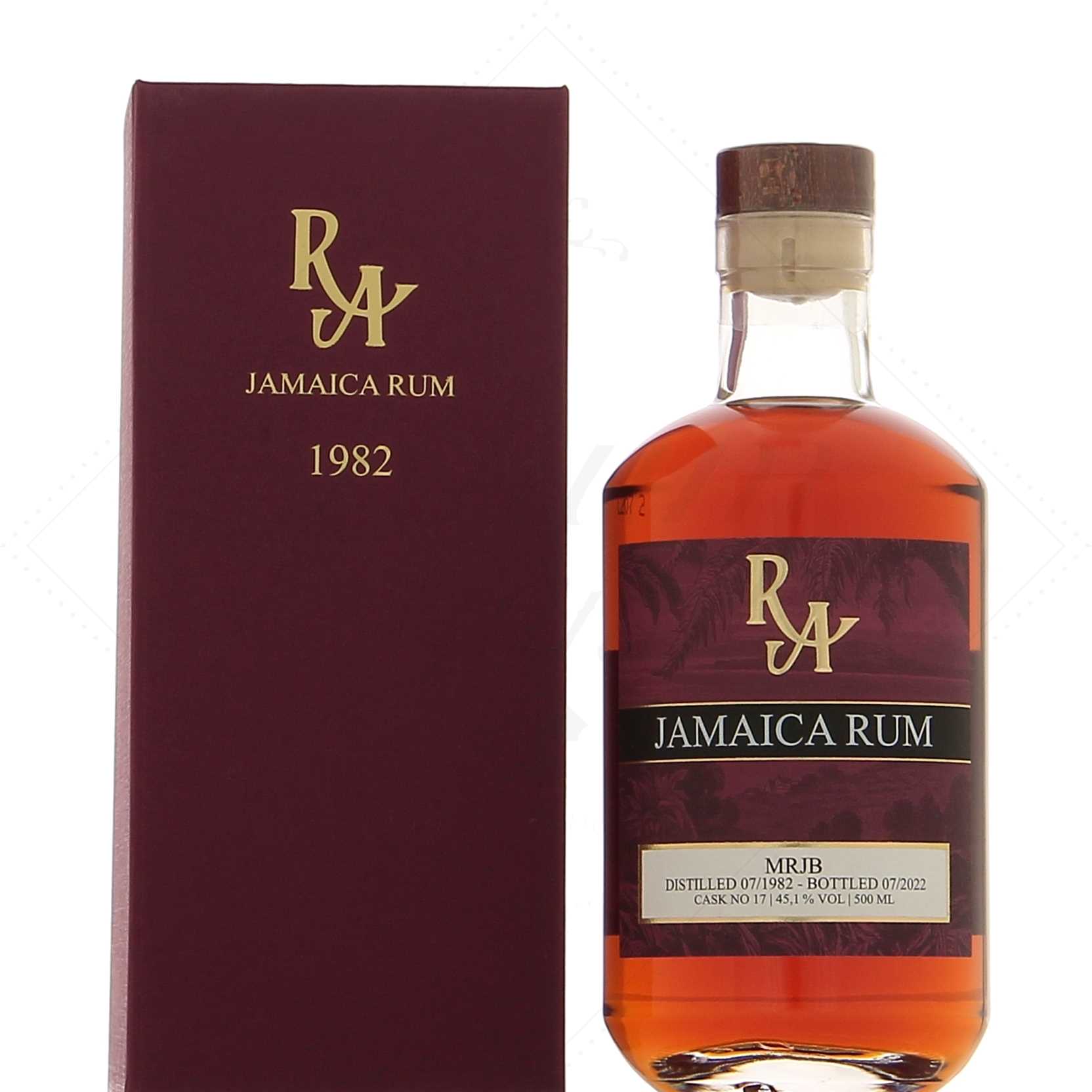 Rum Artesanal Jamaica 1982 40 ans 45,1°