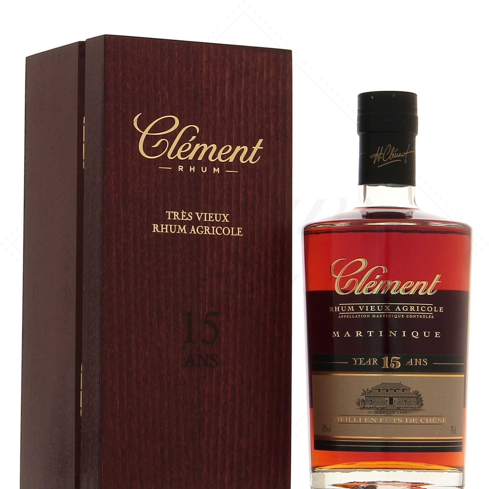 Clément Vieux 15 ans coffret en bois 42°