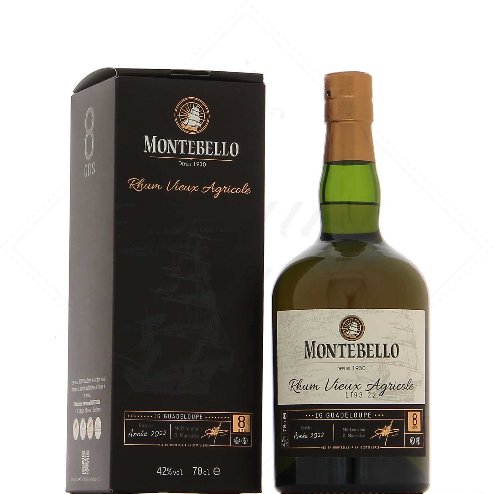 Montebello rhum vieux 8 ans 42°