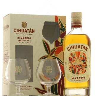 Cihuatan 12 ans Cinabrio 40° en coffret 2 verres