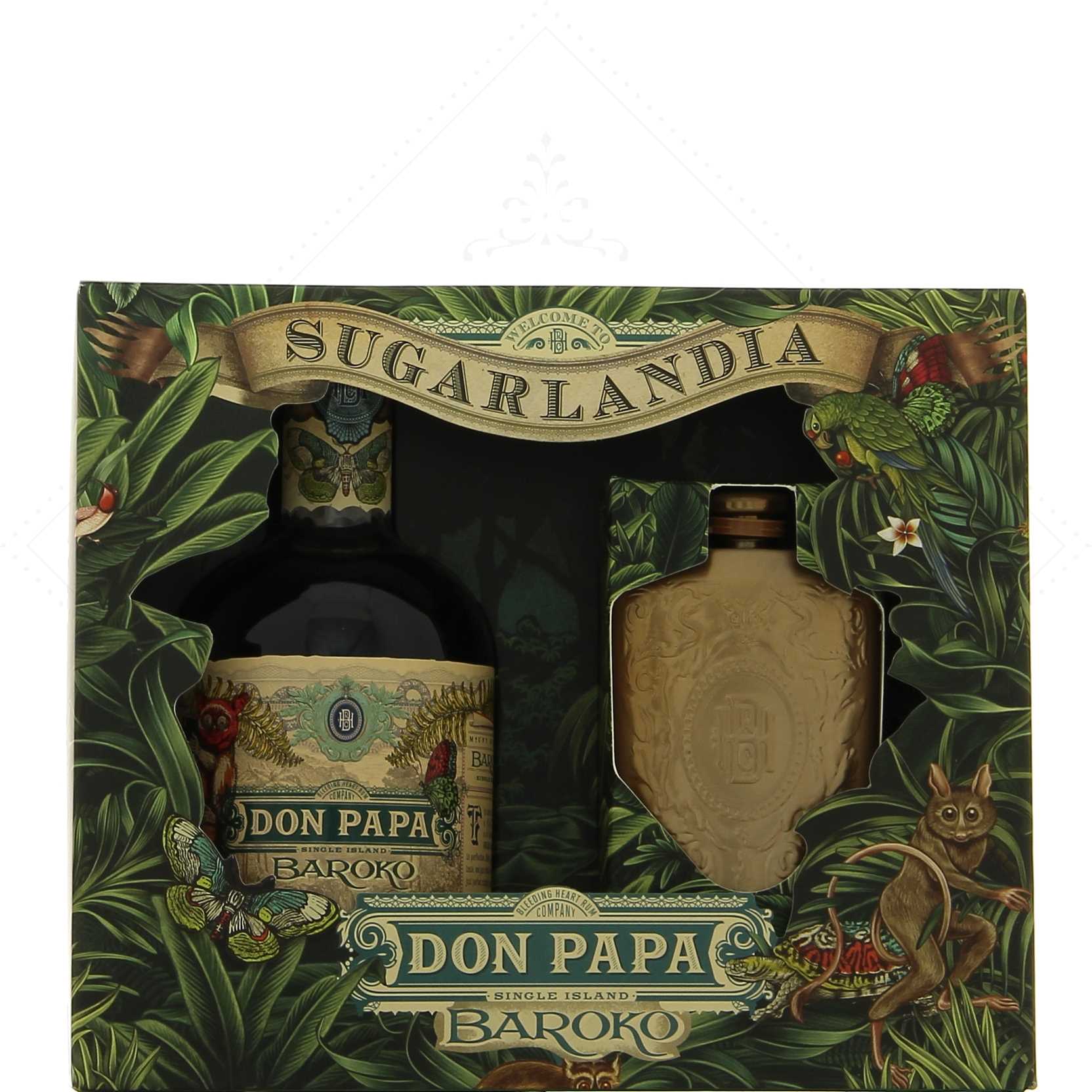 Don Papa Baroko en coffret flask Sugarlandia 40°
