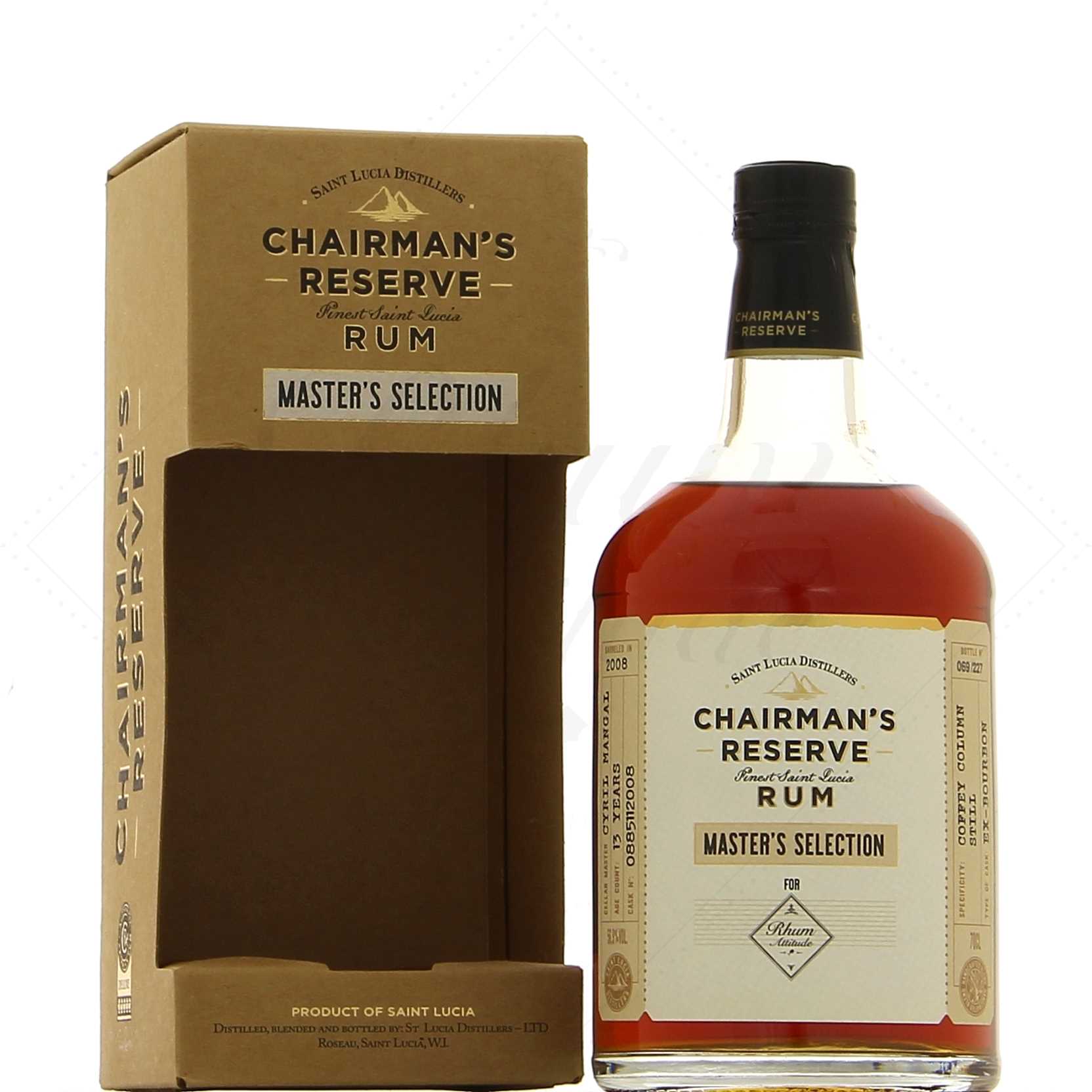 Chairman's Reserve Brut de fût 2008 13 ans sélection Rhum Attitude 56,9°