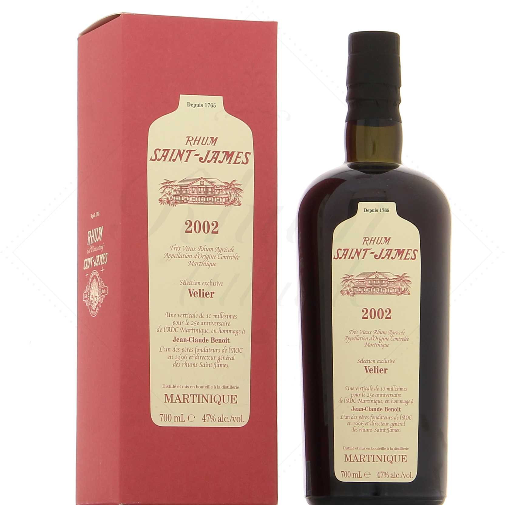 Saint James Velier 25ème anniversaire AOC 2002 47°