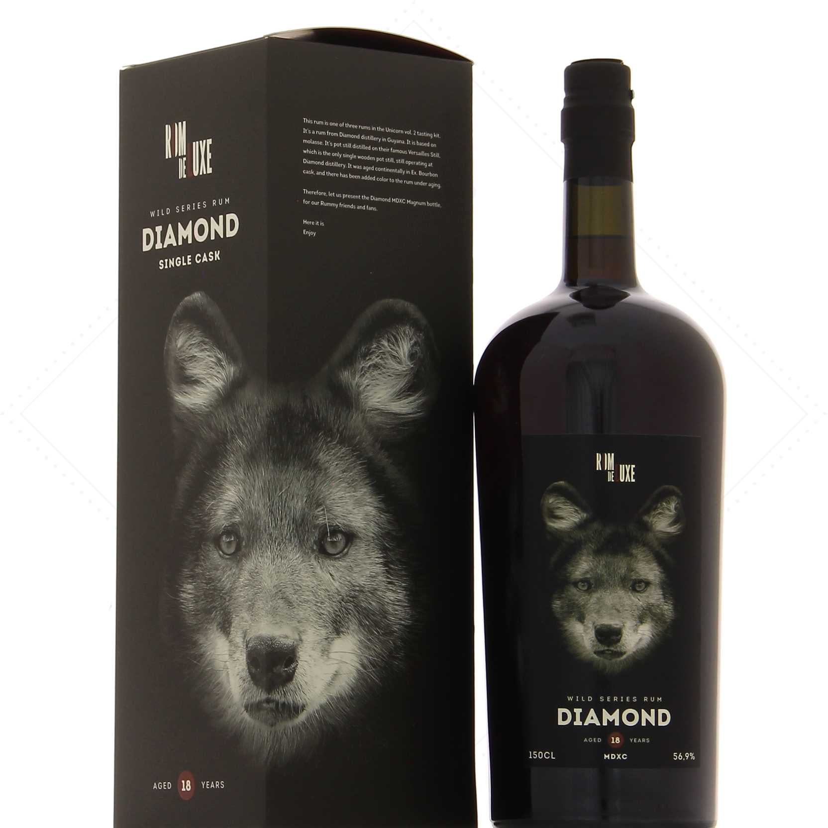 Rom de Luxe Wild Series no 36 Diamond MDXC 56,9° - 1,5 litres