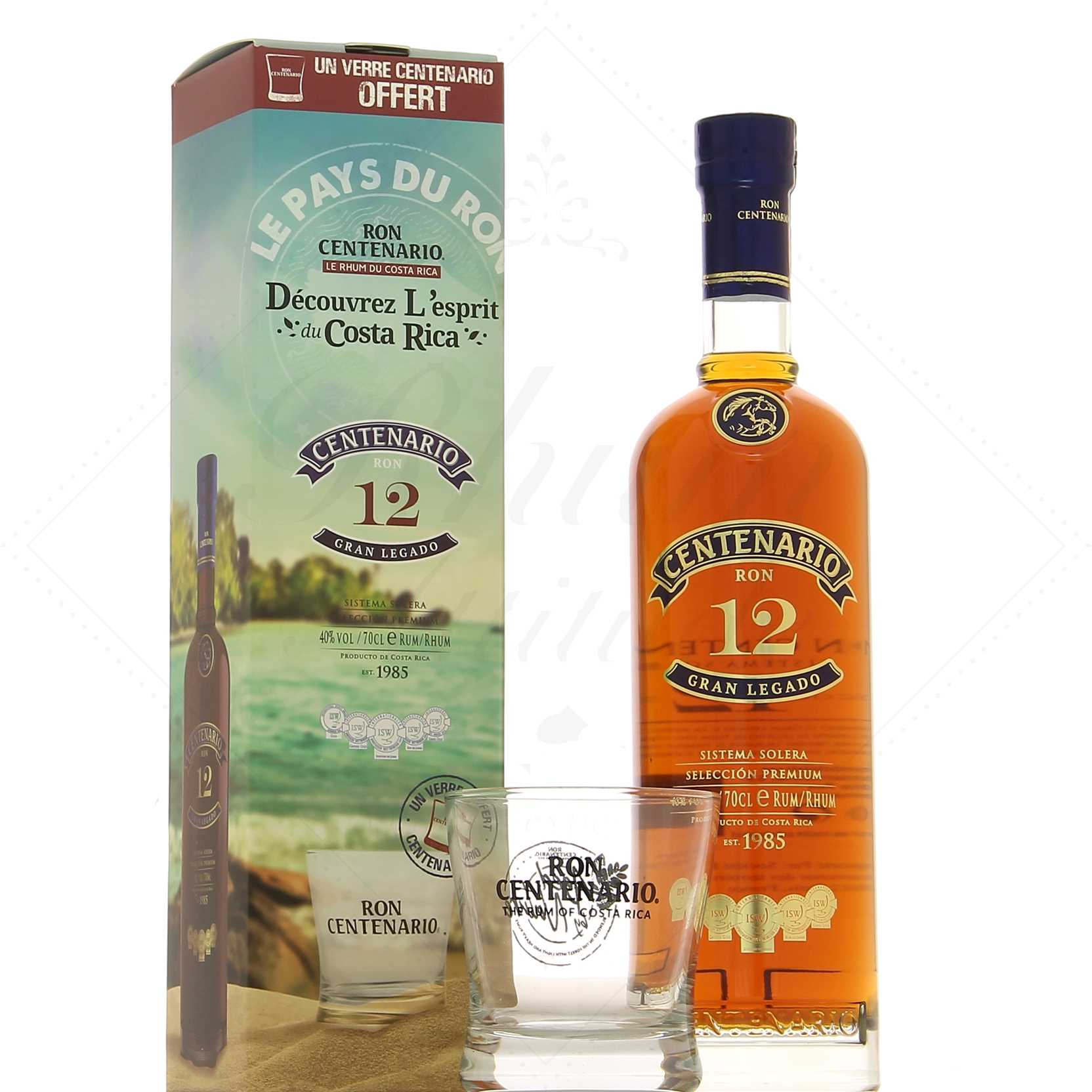 Centenario 12 en coffret 1 verre 40°