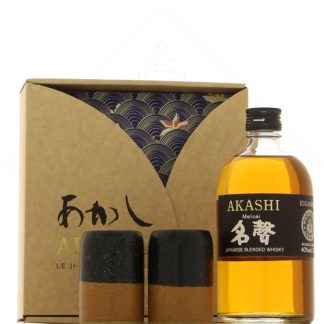 Akashi Meisei en coffret avec 2 tasses japonaises 40°