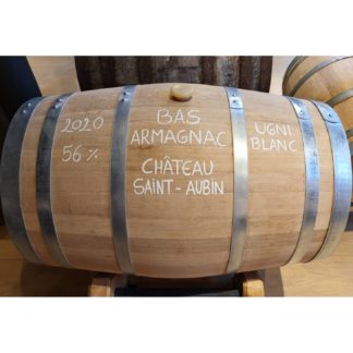 Bas-Armagnac Château Saint-Aubin Brut de fût 2020 56° - 70 cl à récupérer à notre boutique de Bruxelles