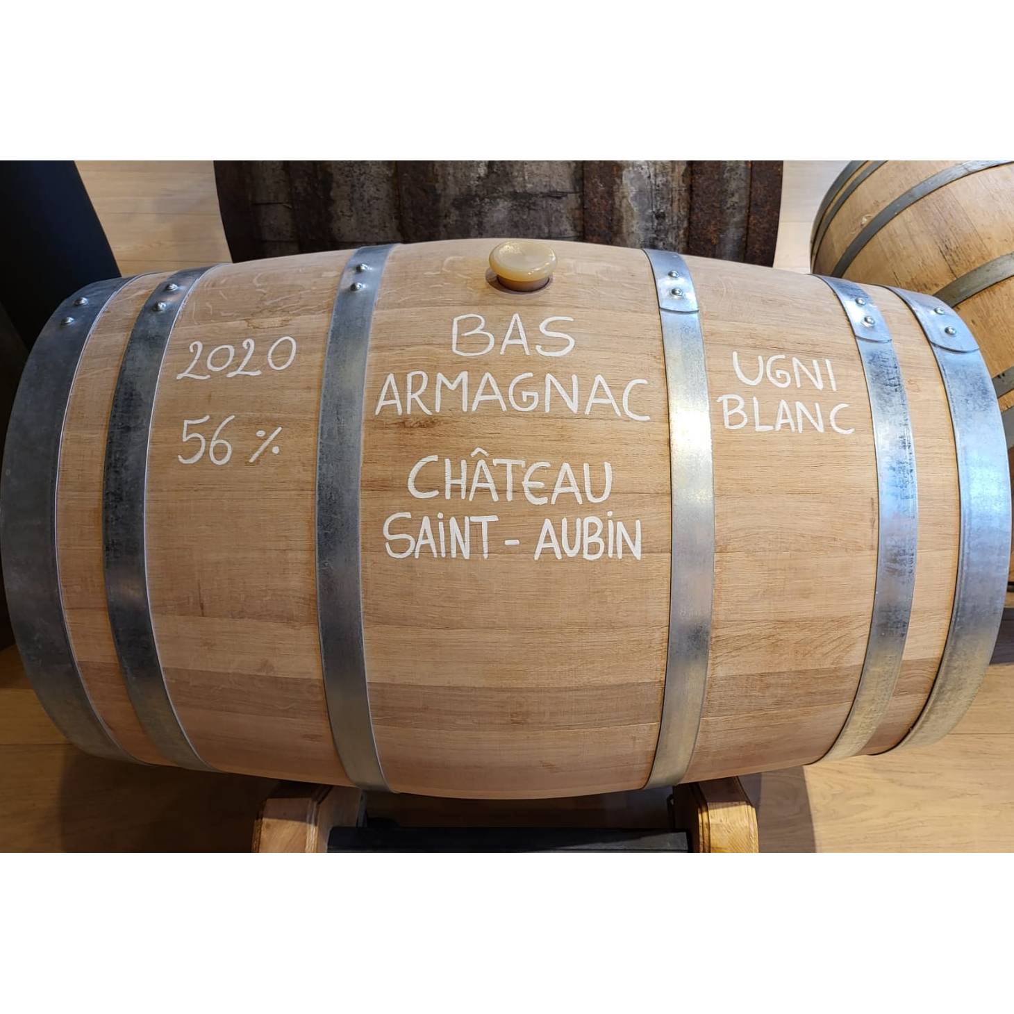 Bas-Armagnac Château Saint-Aubin Brut de fût 2020 56° - 70 cl à récupérer à notre boutique de Bruxelles