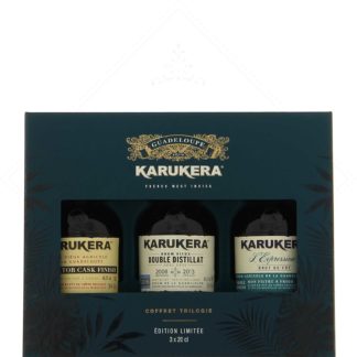 Karukera Coffret Trilogie Brut de Fût 3x20cl 51,17°