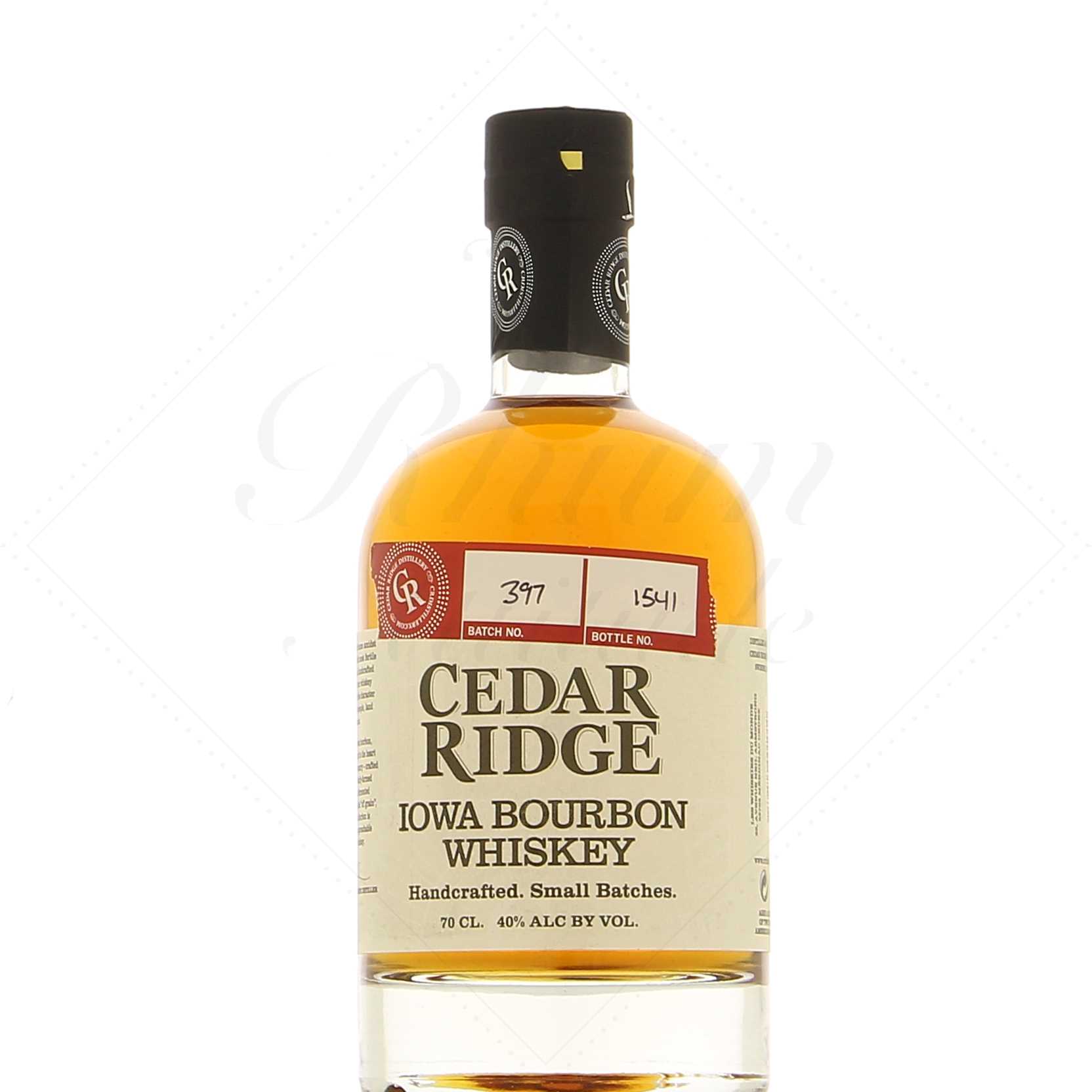 Cedar Ridge Iowa Bourbon 40°