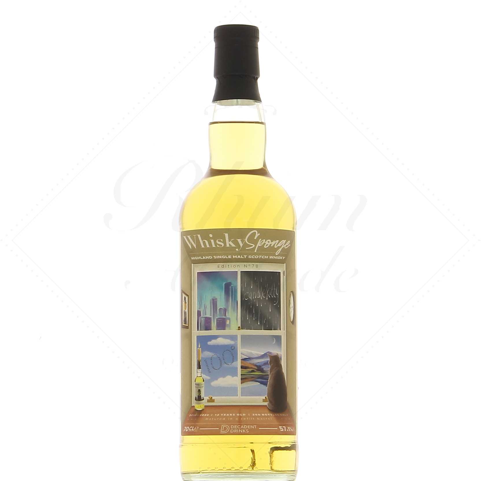 Candlekitty 12 ans 2010 Edition No. 78 Whisky Sponge D.D. 57,1°