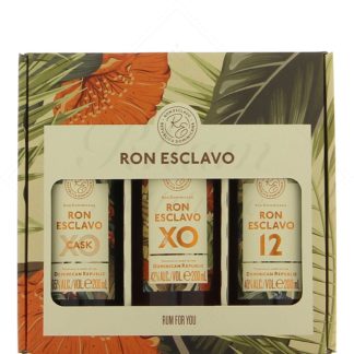 Coffret Ron Esclavo 3 rhums de 20 cl - 12 ans, XO et XO Cask - 49°