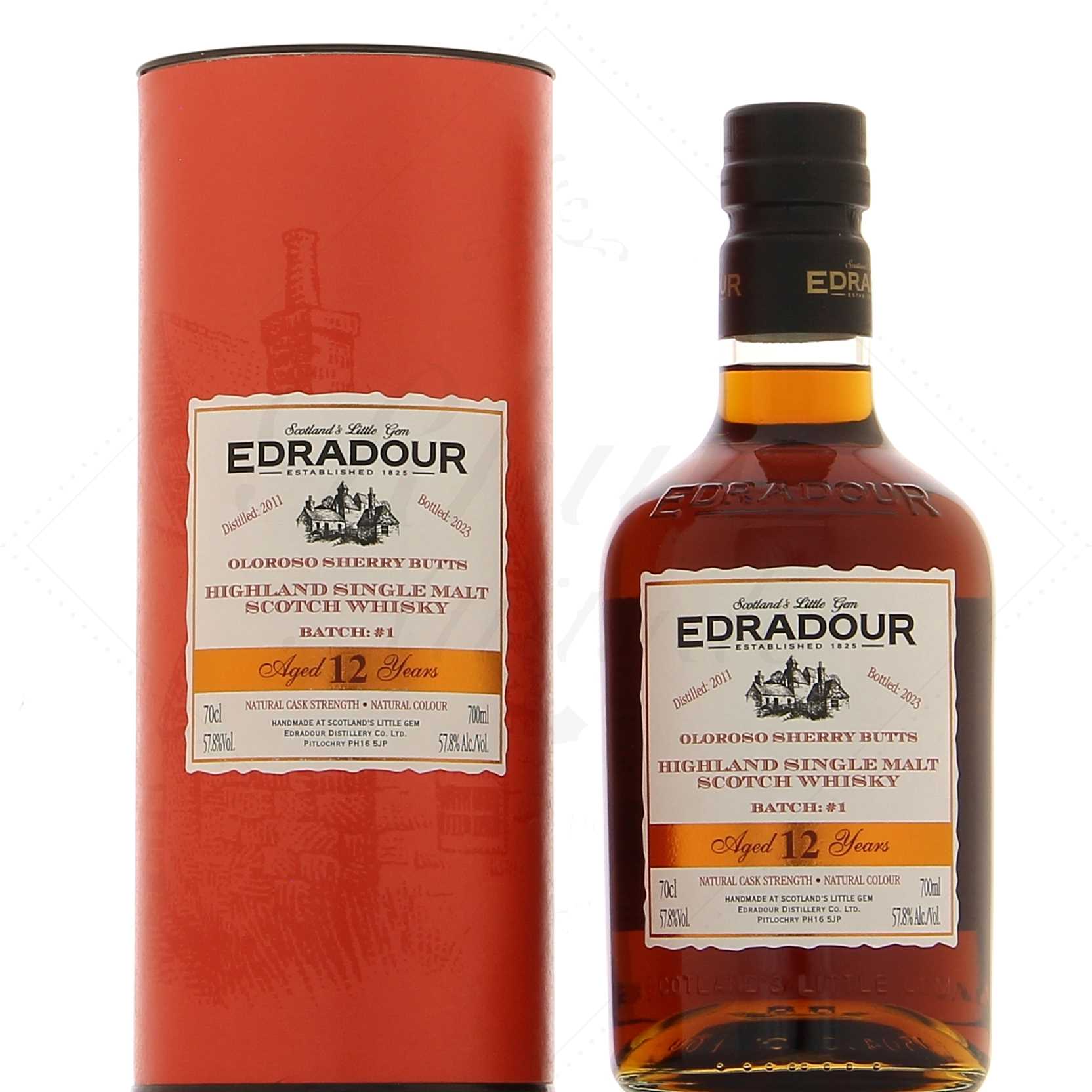 Edradour 12 ans 2011 Batch 1 Cask Strength Sherry Oloroso 57,8°