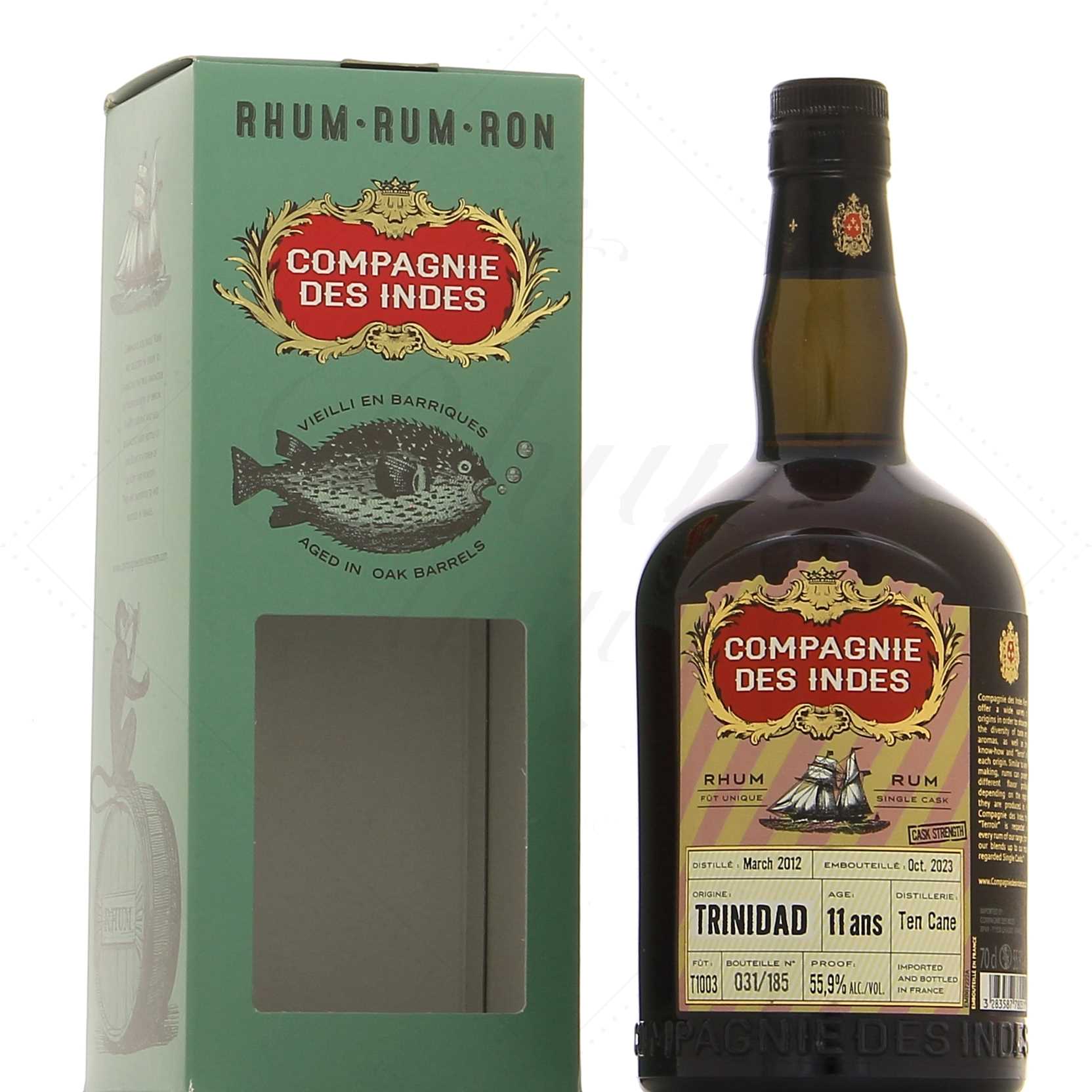 Compagnie des Indes Trinidad 11 ans Ten Cane 55,9°