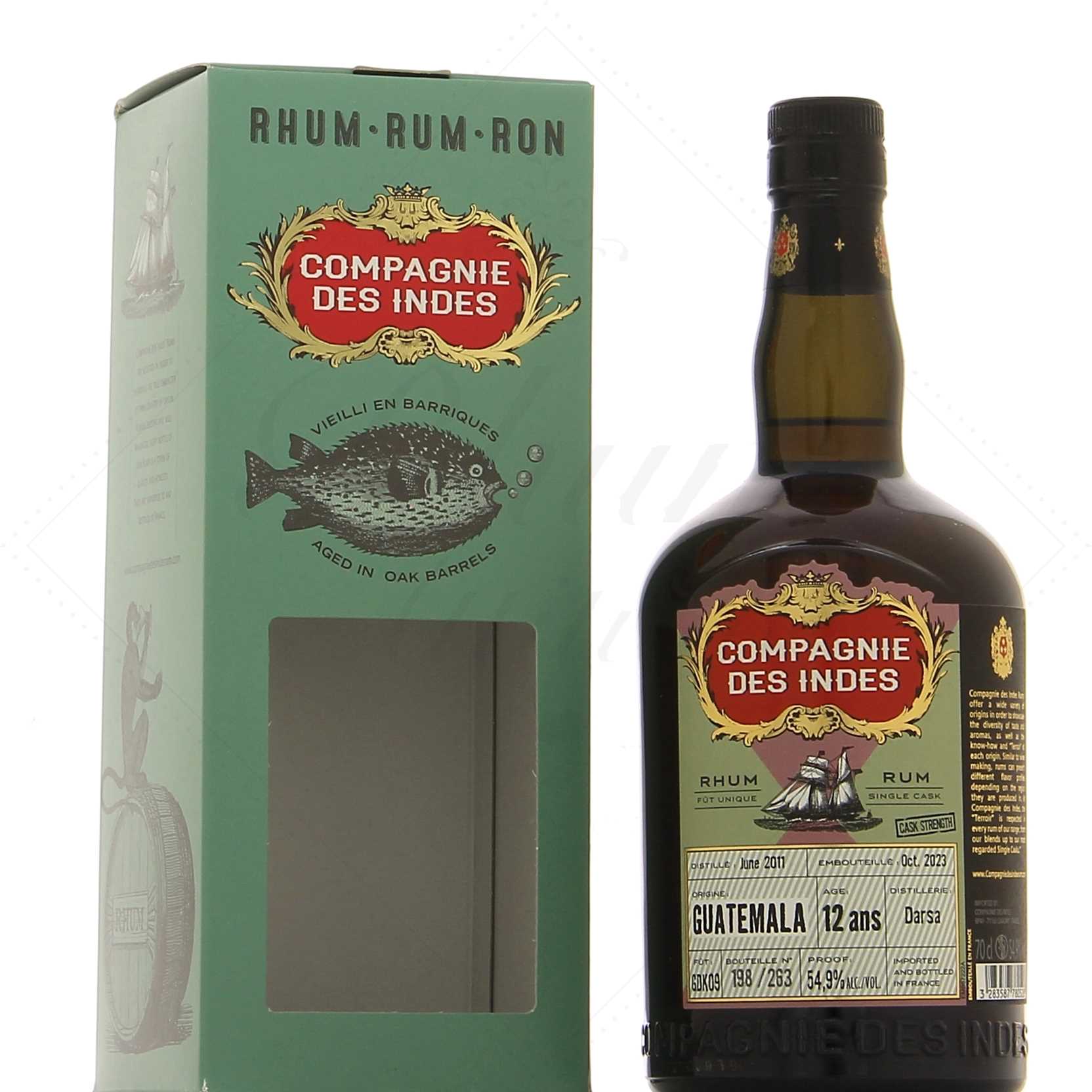 Compagnie des Indes Guatemala 12 ans Darsa Cask Strength 54,9°