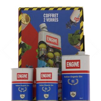 Gin Engine 42° en coffret 2 verres