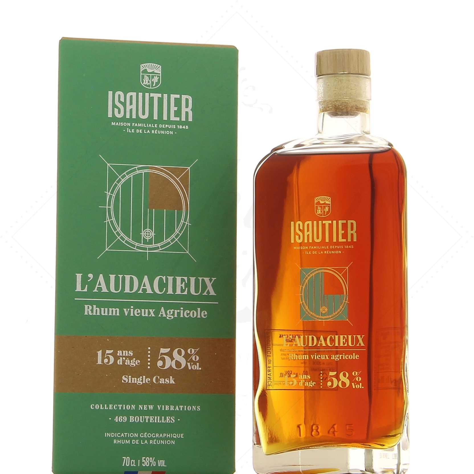Isautier 15 ans 2006 L'Audacieux rhum vieux agricole 58°