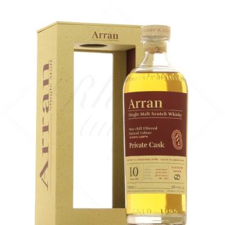 Arran 10 ans 2012 peated first fill bourbon barrel single cask 58°