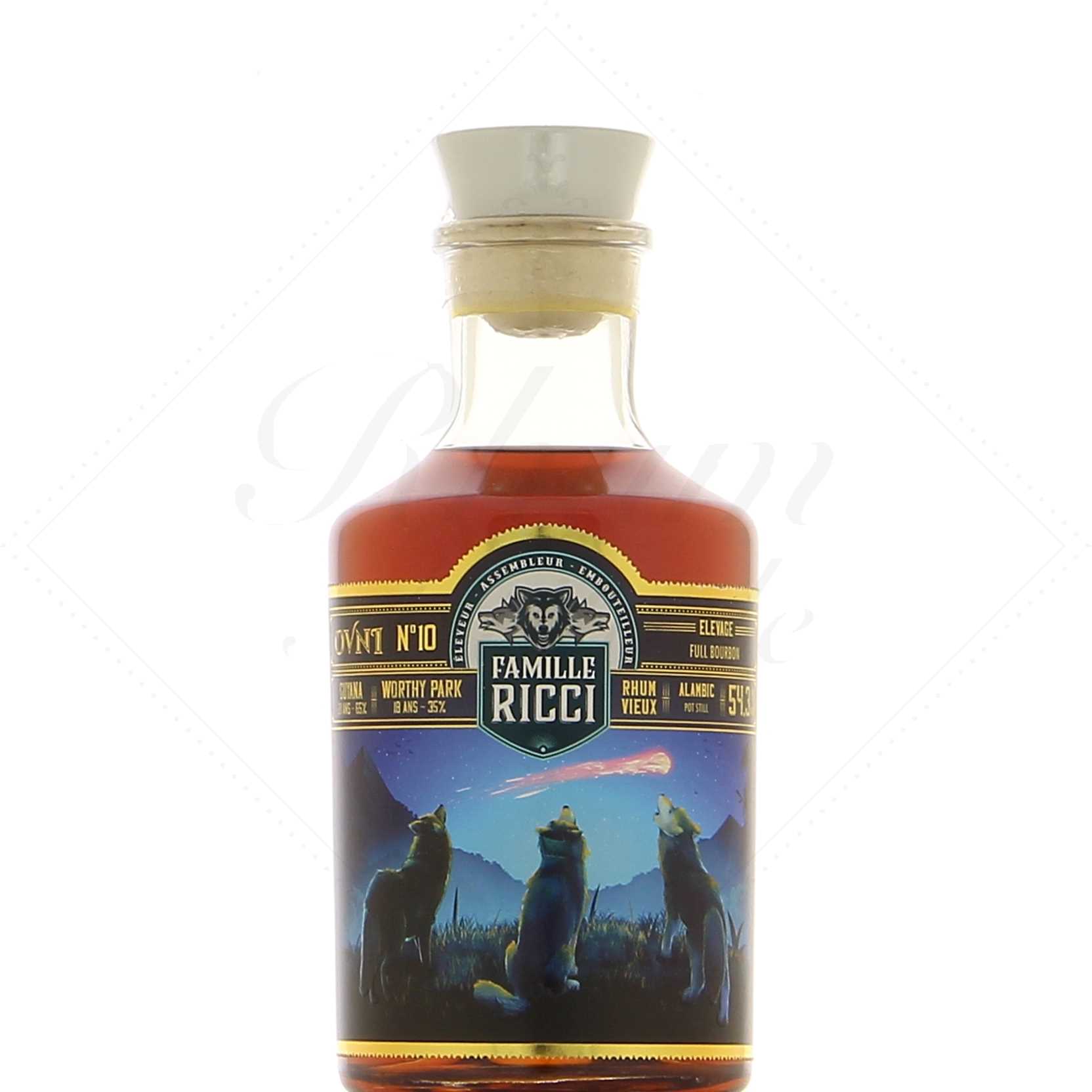 Famille Ricci OVNI 10 Guyana 20 ans / Worthy Park 18 ans 54,3°