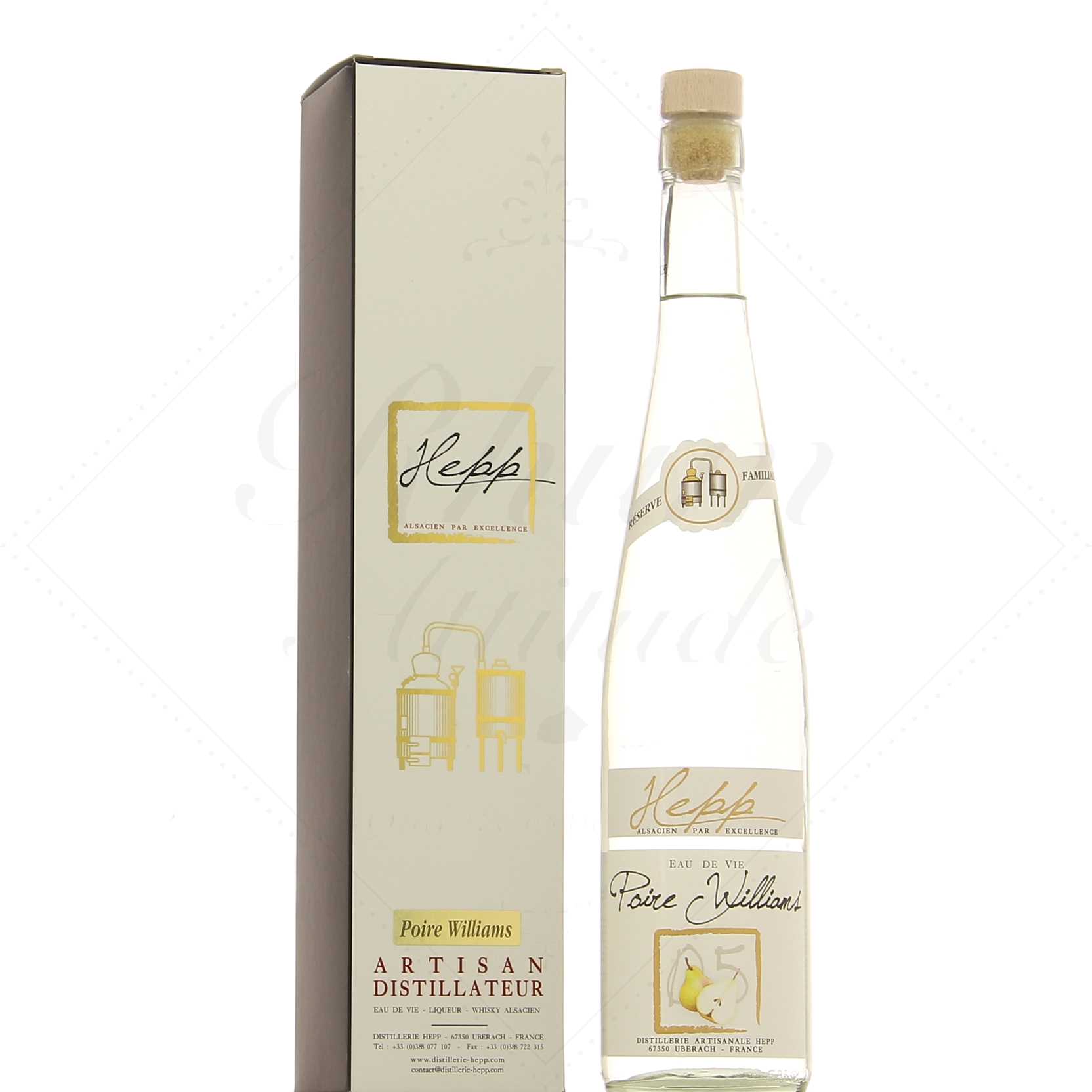 Eau de vie de poire Williams Hepp Alsace 42°