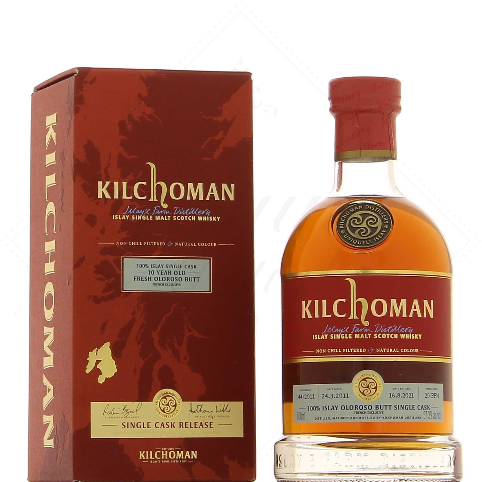 Kilchoman 10 ans Sherry Butt Single Cask 57,3°