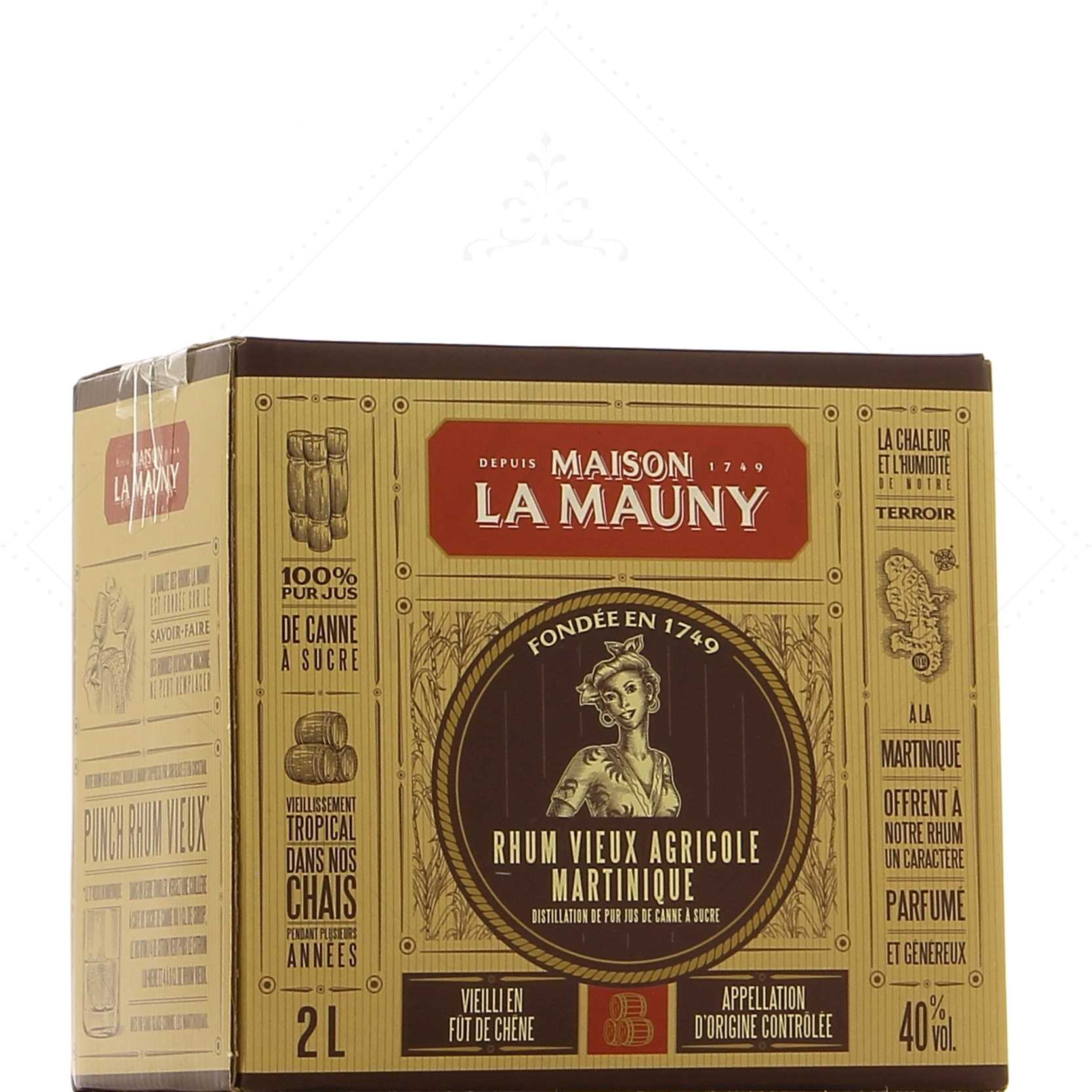 La Mauny VO - Cubi BIB Bag-In-Box 2 litres 40°