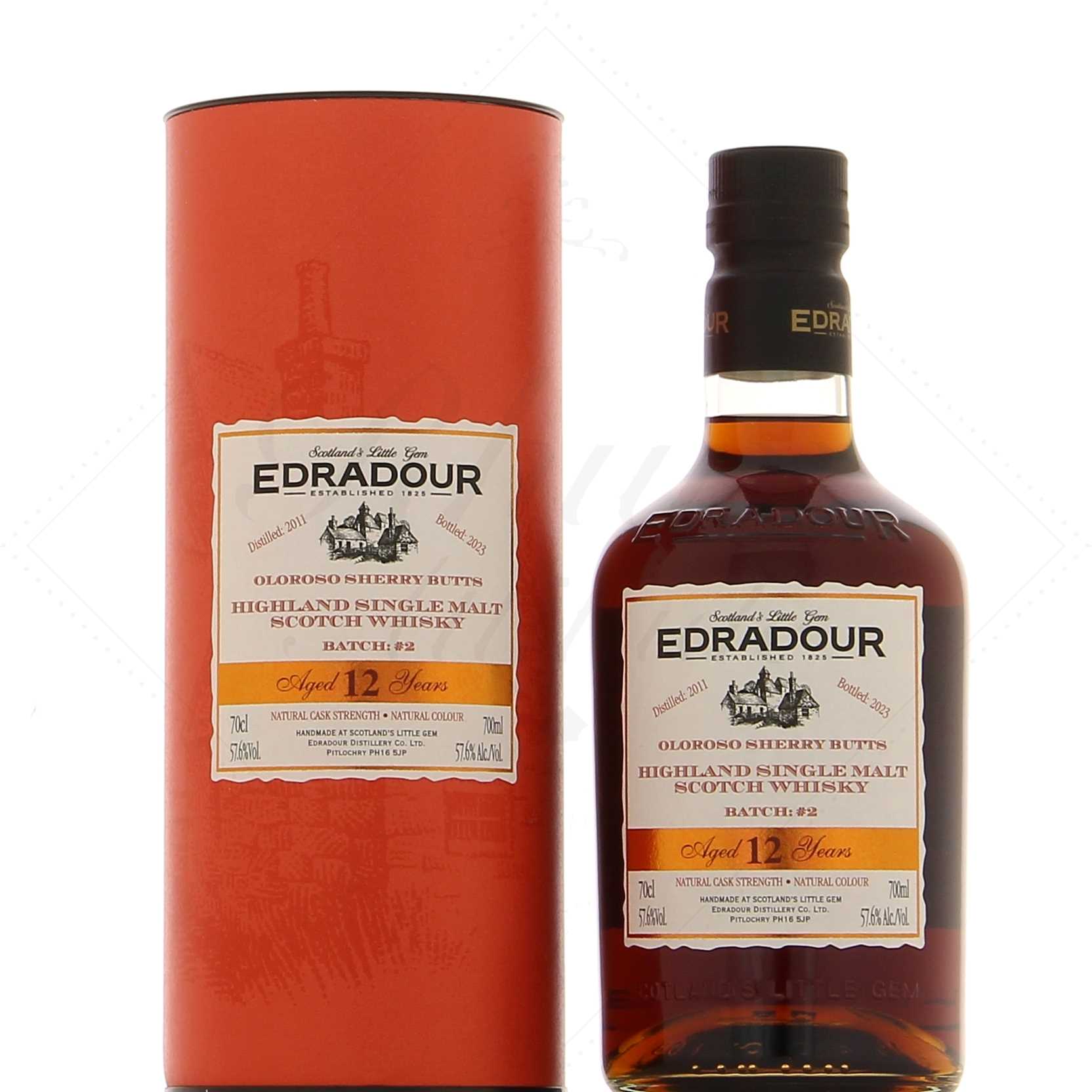 Edradour 12 ans 2011 Batch 2 Cask Strength Sherry Oloroso 57,6°