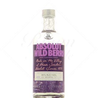Absolut Wild Berri Vodka Myrtilles Mûres Fraises des bois sauvages 38°