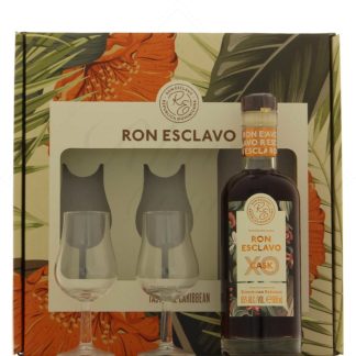 Ron Esclavo XO Cask 65° en coffret 2 verres