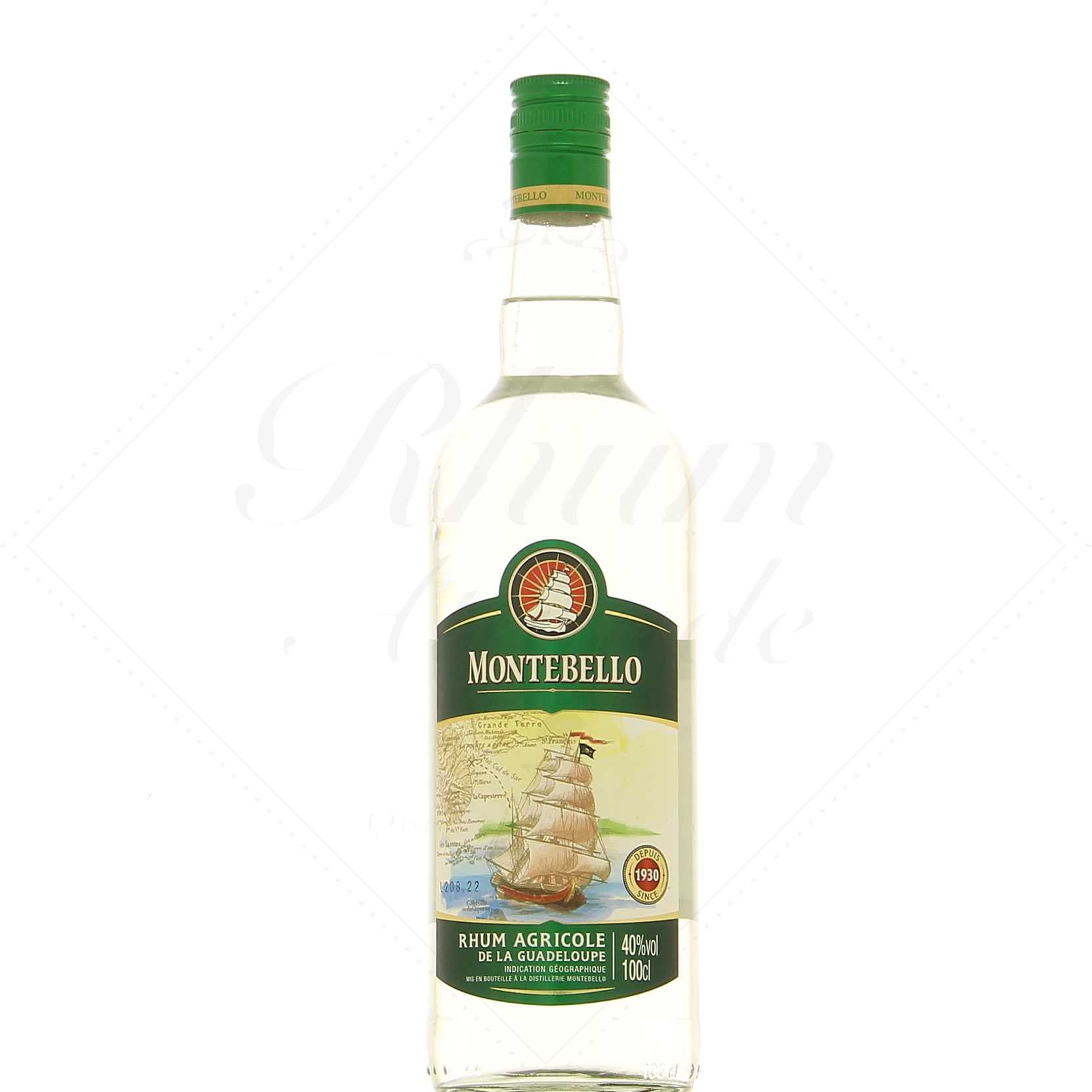 Montebello Rhum Blanc 40° - 1 litre !