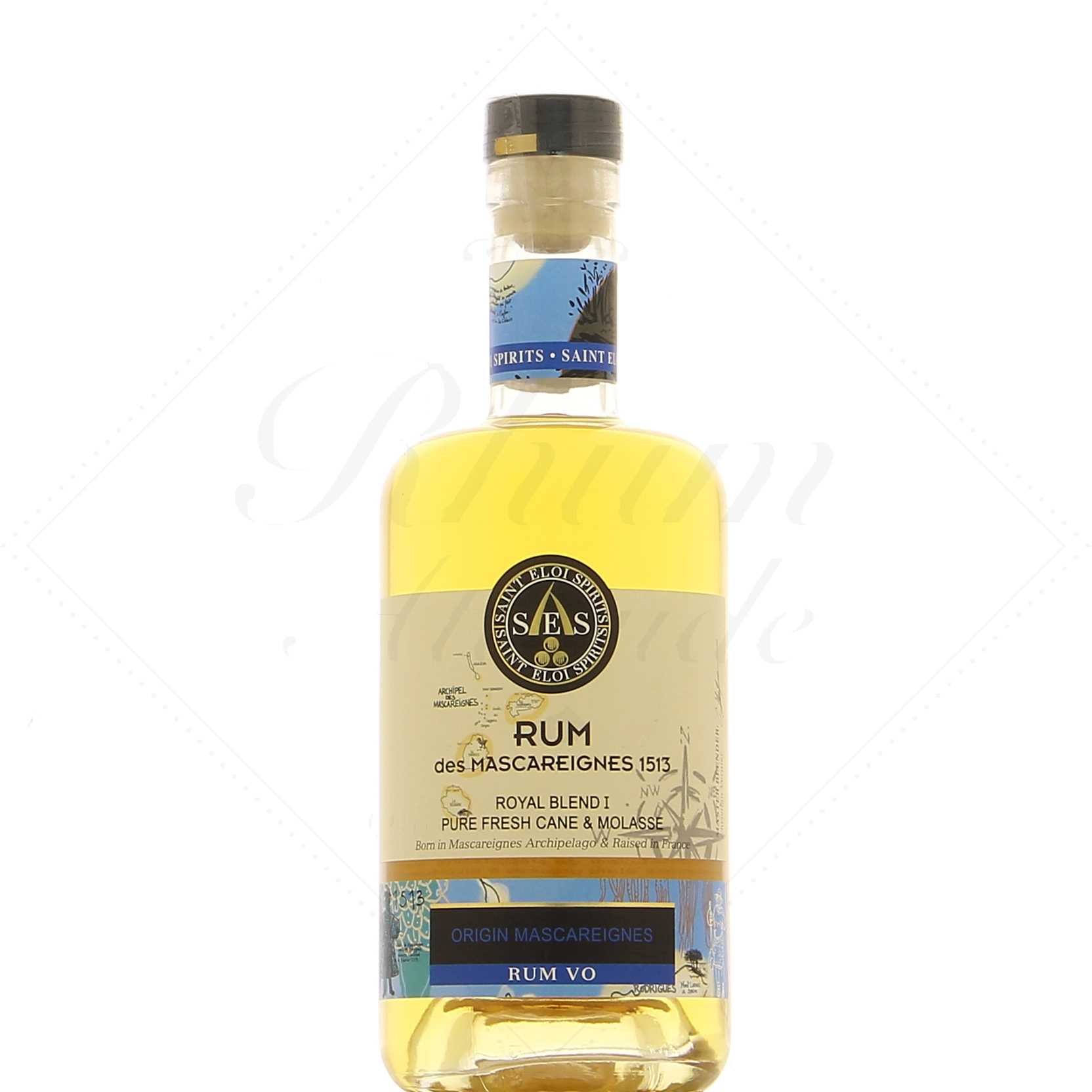 Les Chais Saint Éloi Rhum des Mascareignes 1513 Royal blend 45°