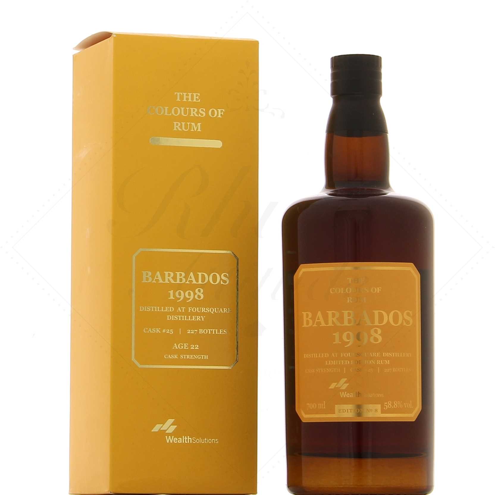 Colours of Rum Foursquare 1998 Barbados edition No 8 22 ans 58,8°