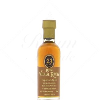 Villa Rica Single Barrel 23 ans 40° en mignonnette de 5 cl