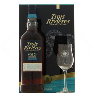 Trois Rivières VSOP 40° en coffret 1 verre tulipe