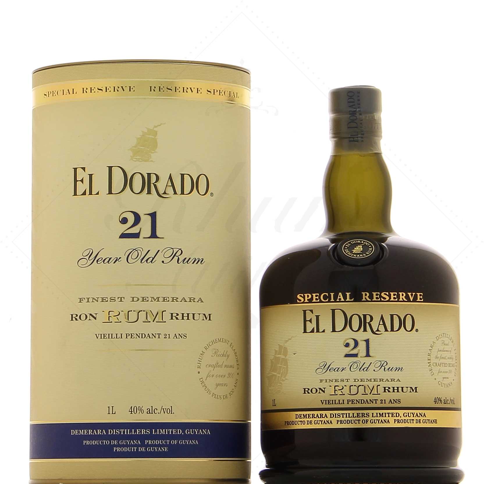 El Dorado 21 ans 40° 1 litre !