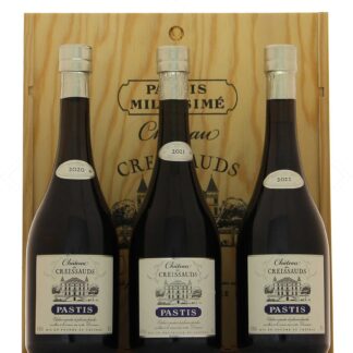 Coffret 3 pastis Château des Creissauds 2020 2021 2022 45°