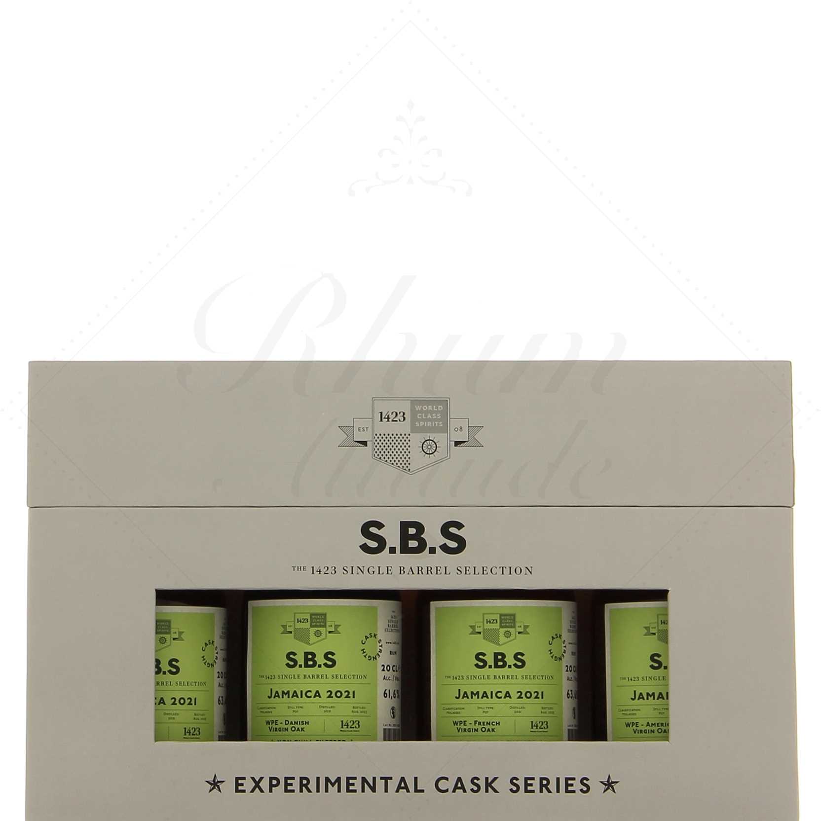 SBS Coffret 4 rhums Jamaica 2021 WPE 62,5°
