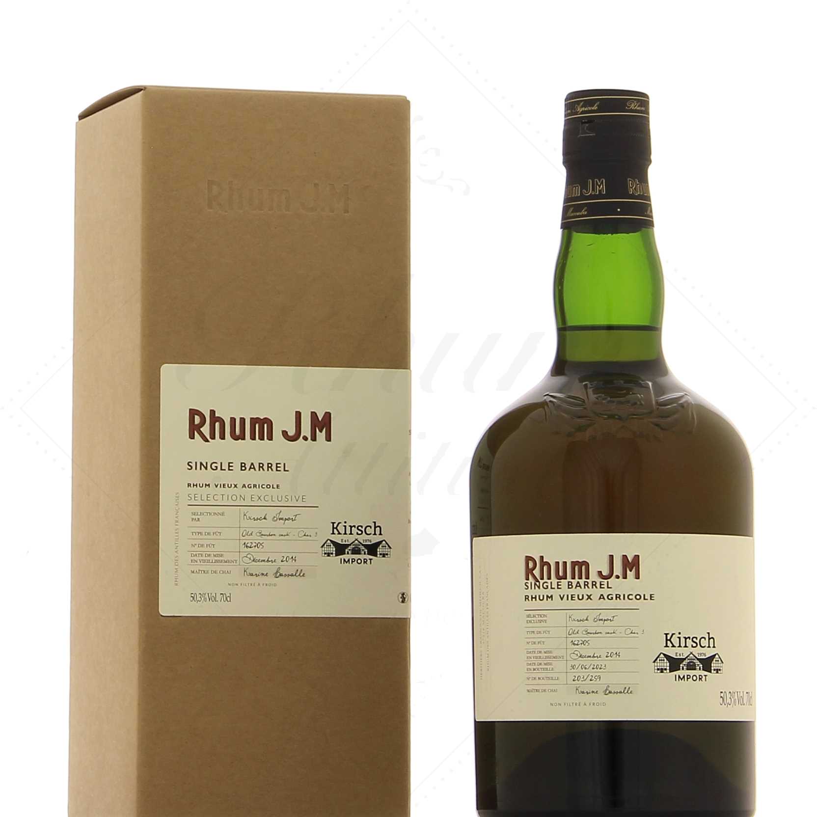 JM Single barrel 2014-2023 Fût 162705 50,3°