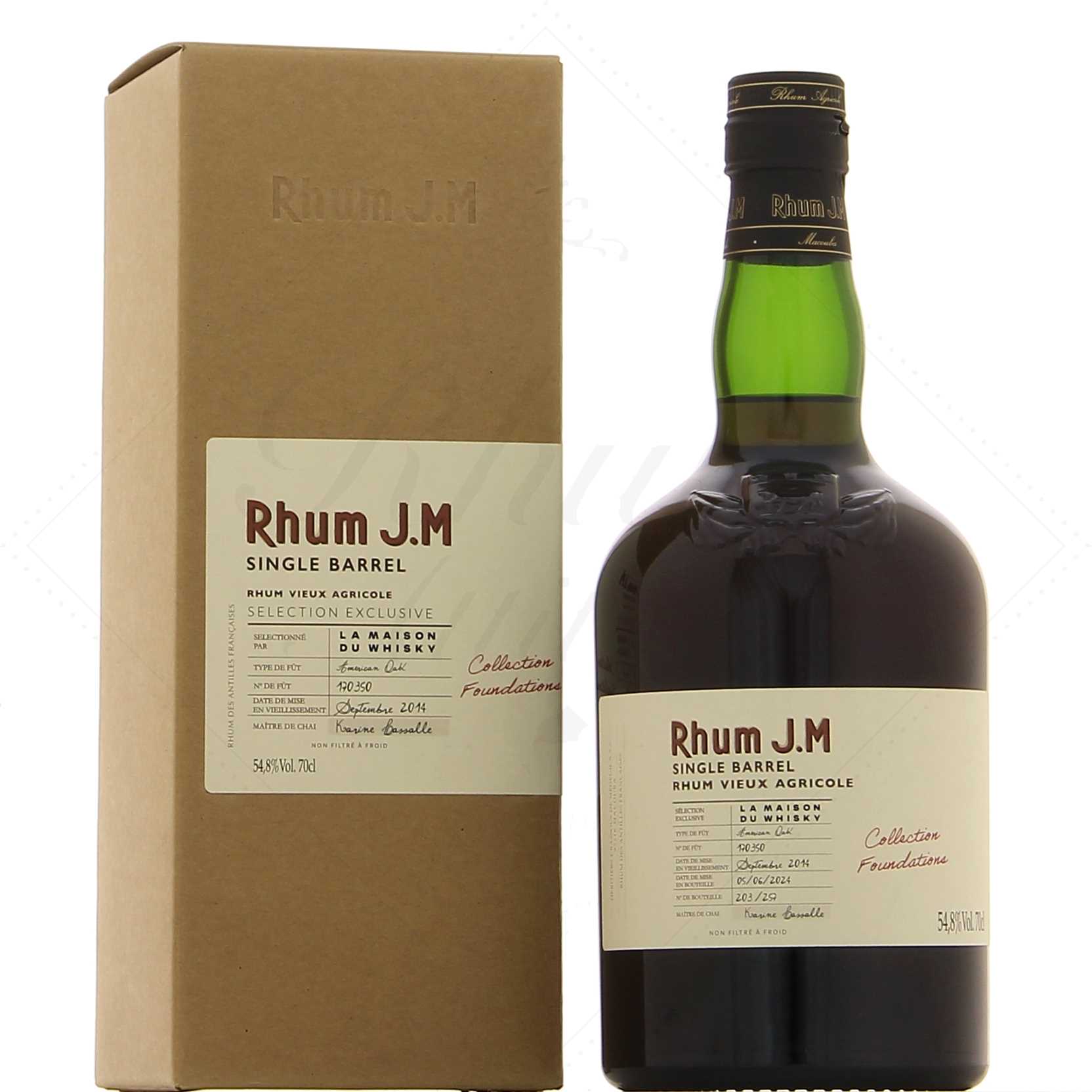 JM 9 ans 2014 Single Barrel #170350 Foundations 54,8°